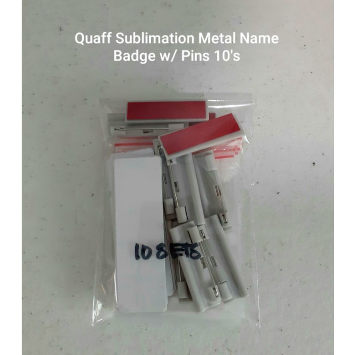 10's Quaff Sublimation Metal Name Badge with Pins 7cmx2cm | Shopee ...