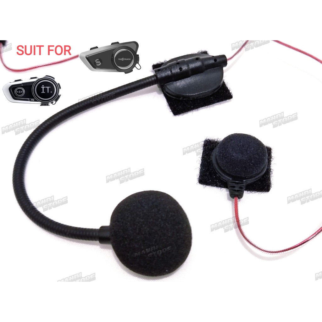 Microphone Mic Soft Hard Mic Fullface Halfface Boom Wired Intercom IT ...