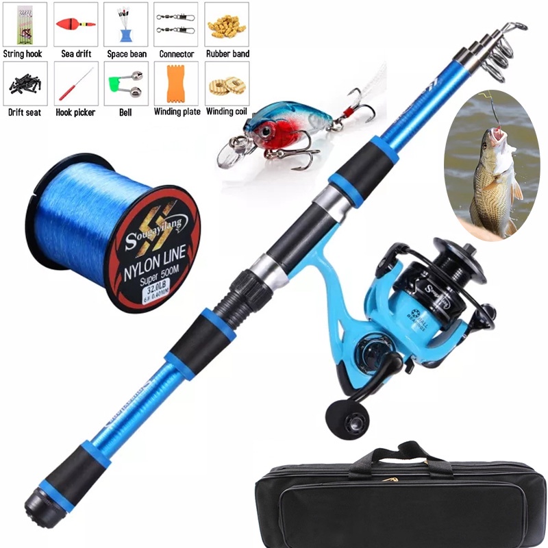 Fishing rod set original fishing rod and reel set fishing rods full set ...