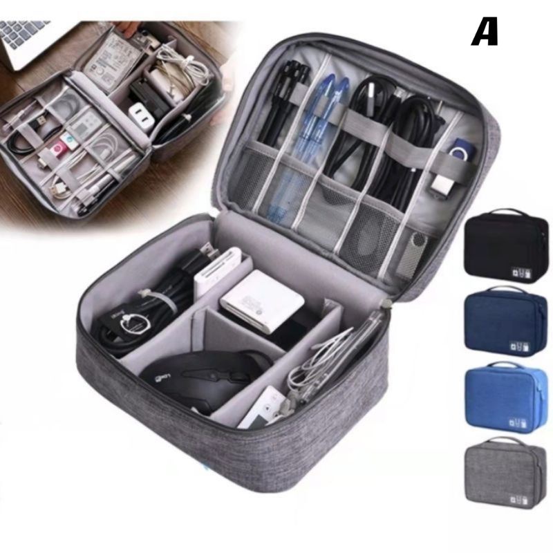 Portable travel organizer case power bank hard drive disk case usb ...