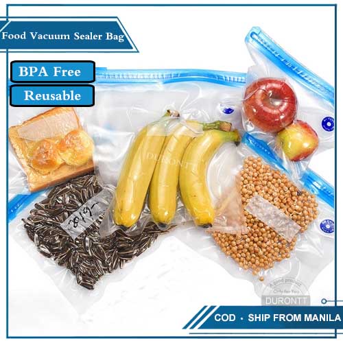 Reusable Vacuum Food Storage Bags for Food Saver BPA Free Sous Vide Bags  Vacuum Sealer Bags