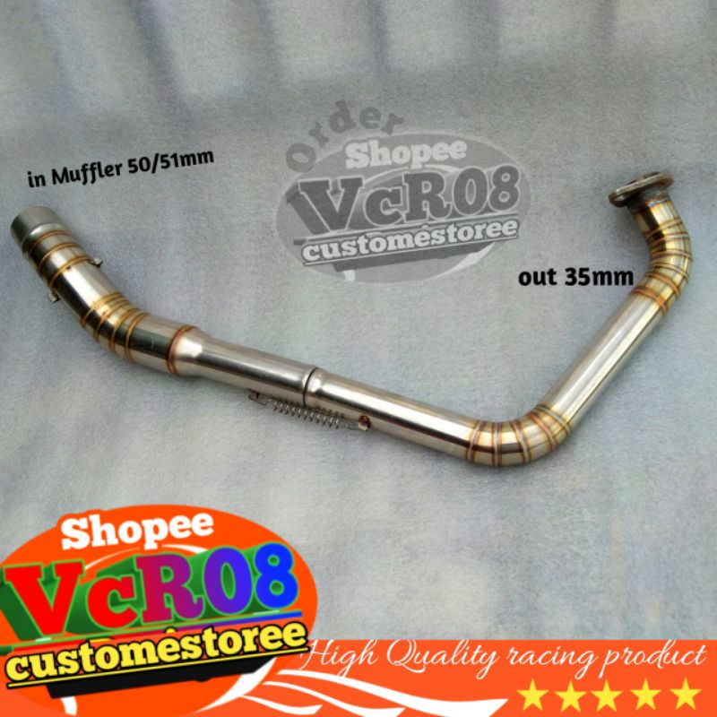 Exhaust pipe yamaha xsr 155 mt15 R15 vva v3 manifold 35mm stainless