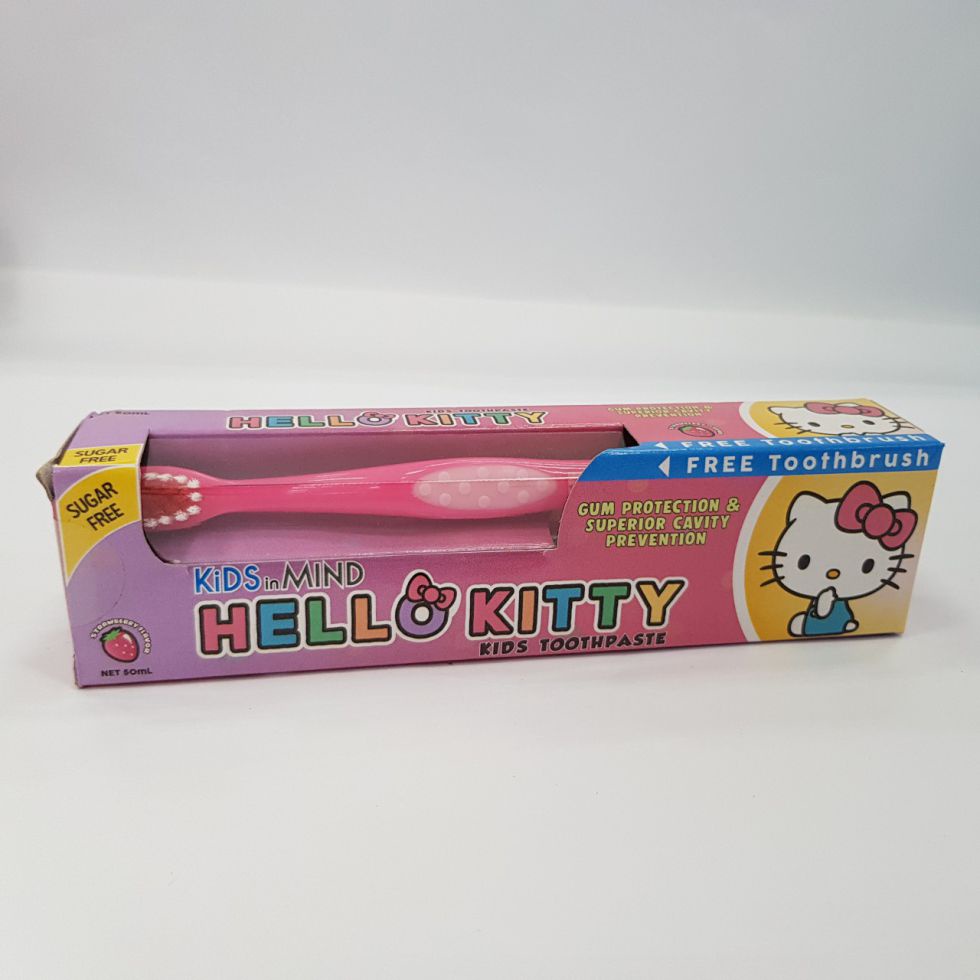 Hello Kitty Toothbrush+toothpaste Kids Toothpaste 50ml Shopee Philippines