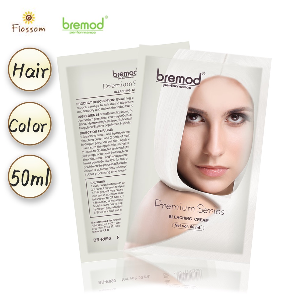 Bremod Premium Series Bleaching Cream Hair Color Fade Brightener Cream 50ml Shopee Philippines