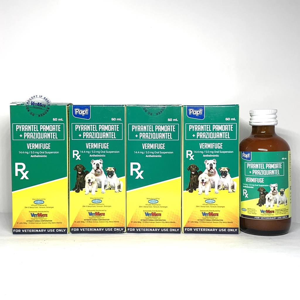 [FCR AGRIVET] 4pcs Vermifuge Suspension Dewormer for Puppies / Small