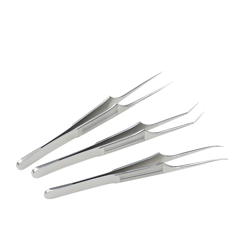 1pcs Ophthalmic Stainless Steel Platform Forceps Platform Micro 