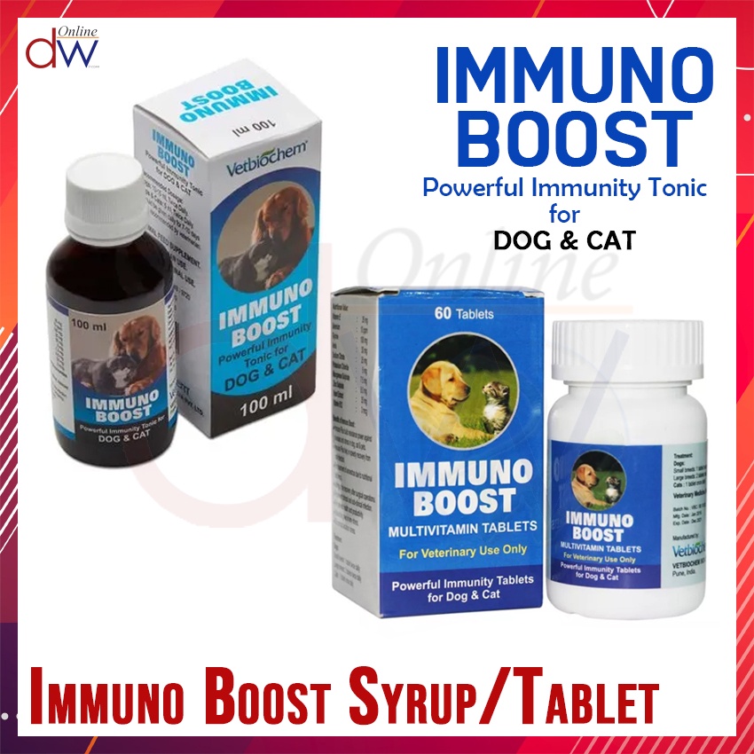 Immuno Boost Multivitamins Powerful Immunity For Dog & Cat (Tablet ...