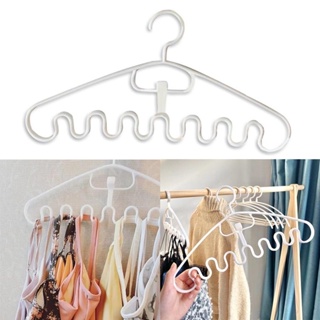 5 pcs plastic non-slip heavy duty clothes hangers with hook for