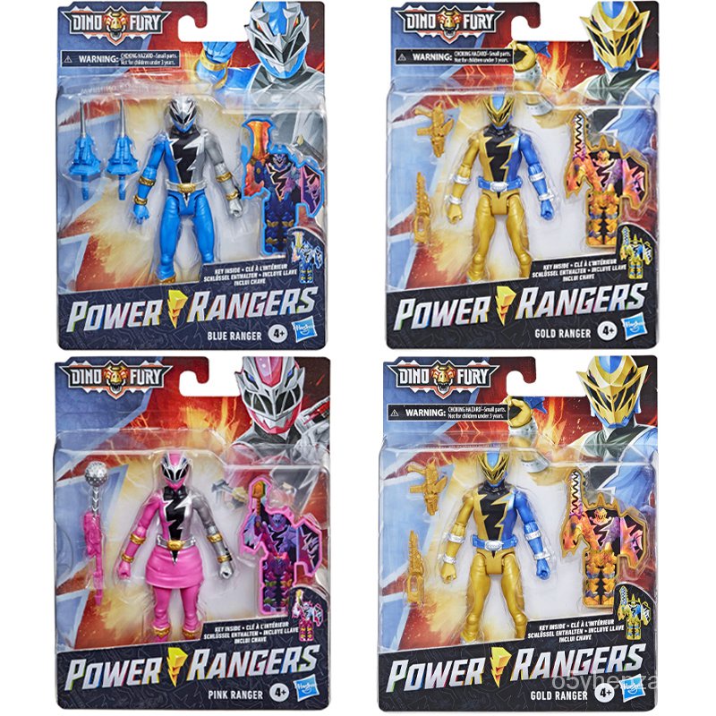 Power Rangers Dino Fury Red Gold Blue Pink Boomtower Ranger 6 Inch ...