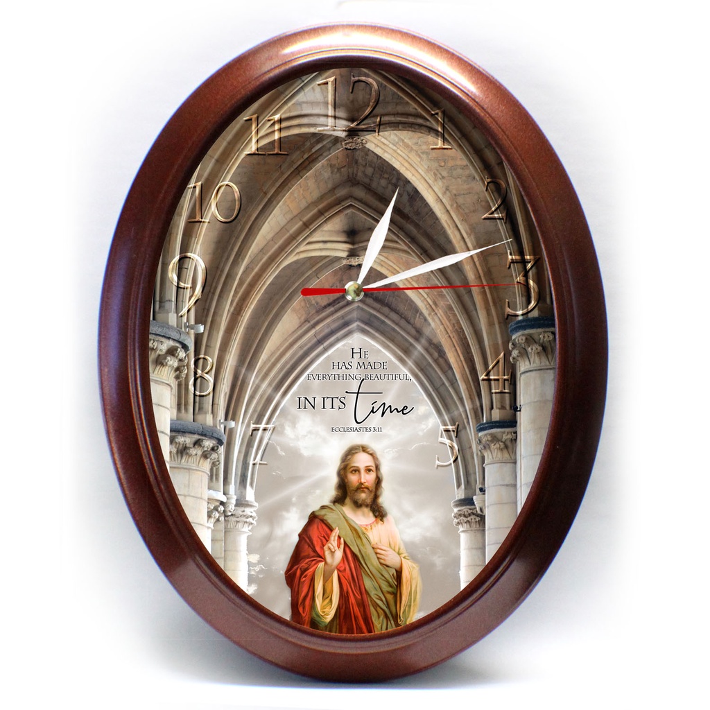Westminster Hourly Chime. Wall Clock Religious design Jesus Christ ...