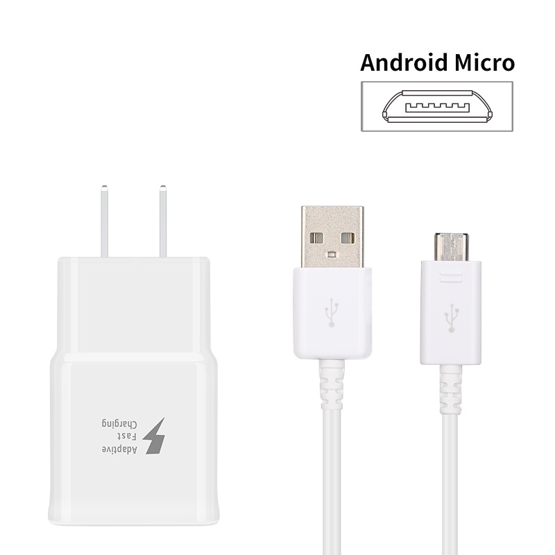 Charger Micro cable Fast charger For Samsung S6 S7 edge Note4 Note5 J2  J4 J5 J6 J7 Prime Cable adapter