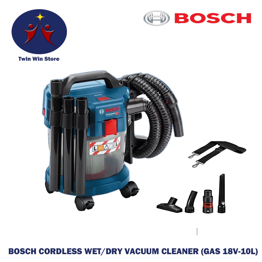 BOSCH CORDLESS WET/DRY VACUUM CLEANER (GAS 18V10L) Shopee Philippines