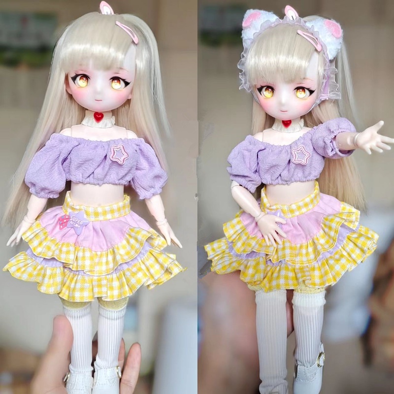 30 Cm 1/6 Bjd Boneca 23 Juntas De Olho Real 3D Brinquedos De Menina Com Roupas | Brasil