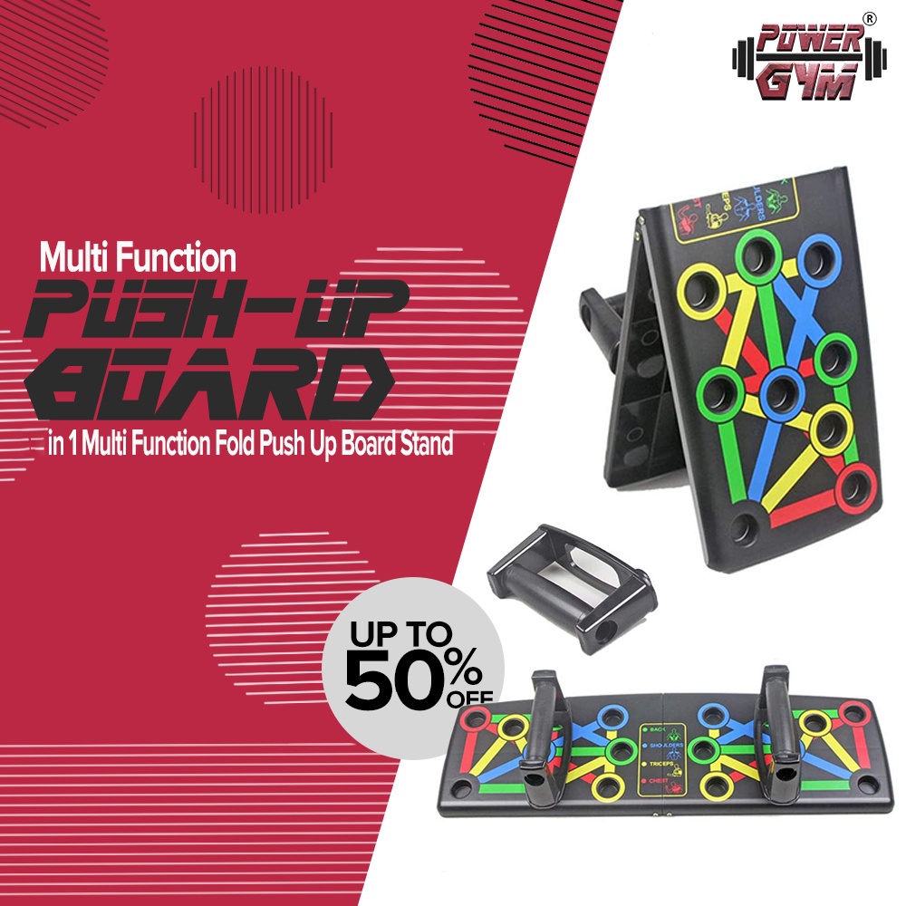 POWERGYM Multi Function Fold Push Up Board Stand Workout Home Gym Muscle Fitness Exercise Shopee Philippines