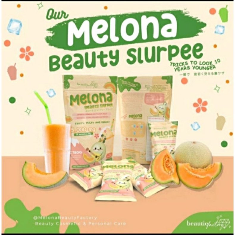 Melona Beauty Slurpee 95,000Mg Ultra Collagen (10sachets) Shopee