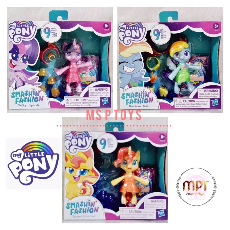 MY LITTLE PONY - Smashin’ Fashion: 3-Inch Poseable Pony Doll (Sold ...