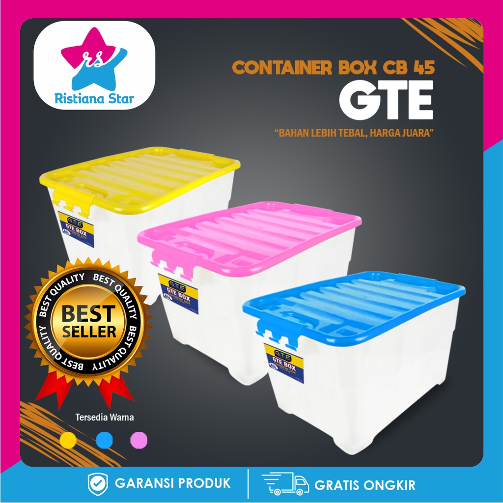 45L CONTAINER BOX CONTAINER BOX MULTIPURPOSE STORAGE/ | Shopee Philippines