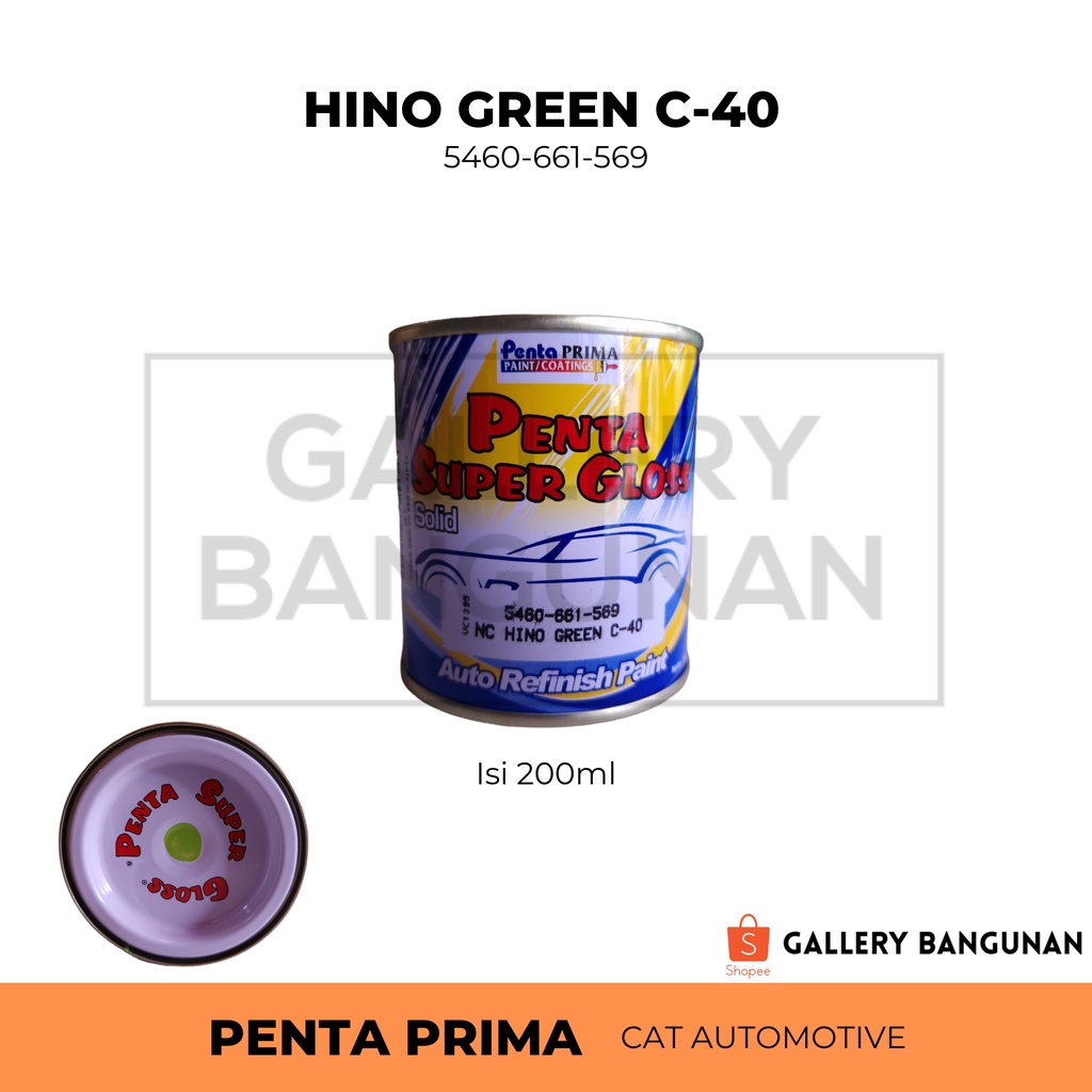 PRIMA 200ml Hino Green C40 Car Motorbike Paint Penta Super Gloss