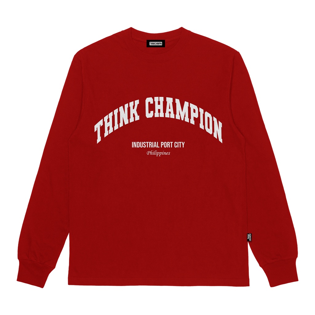 THINK CHAMPION UNV | RED | LONGSLEEVE TEE | Shopee Philippines