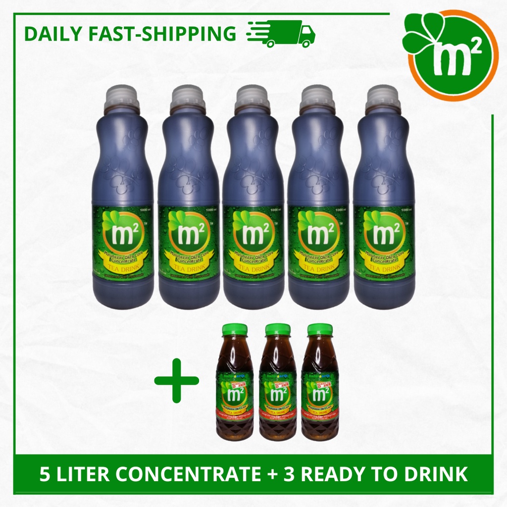 M2 NEW STOCKS [Expiry: NOV 2025] M2 Malunggay Tea Drink BUNDLE PROMO 5L