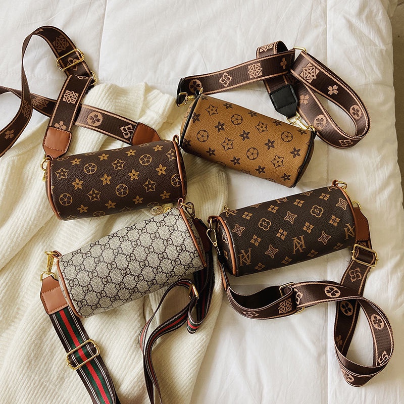 LV This Year's Popular Round Barrel Bags For Autumn And Winter Presbyopic  Women Shoulder Bag