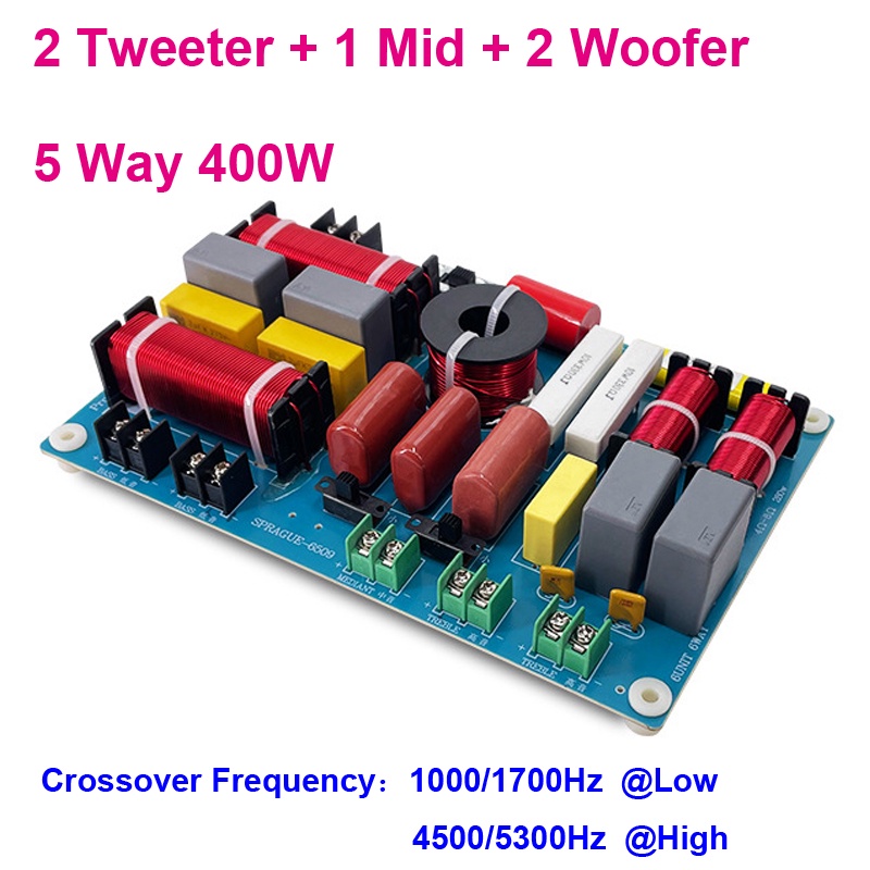 400W 1PCS 5 Way Professional Speaker Frequency Divider Stage Home