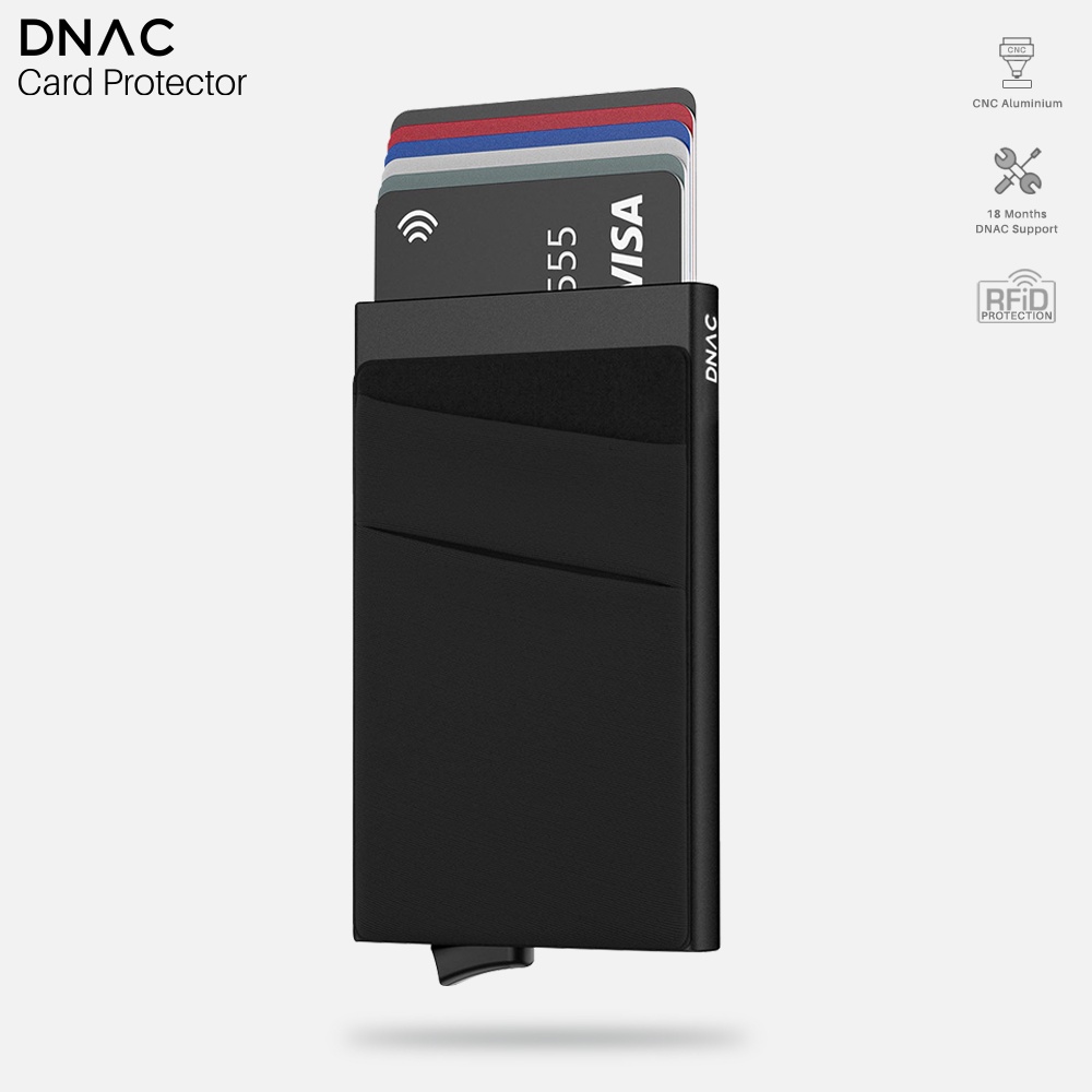 Dnac Smart Wallet Card Holder RFID Card Wallet - BLACK - DEFECT ...