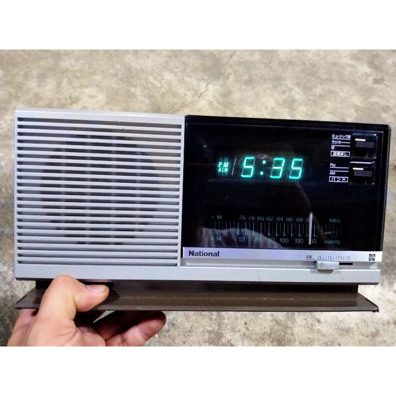 Vintage Clock Radio Sony Toshiba National Clock Japan Collectors Item