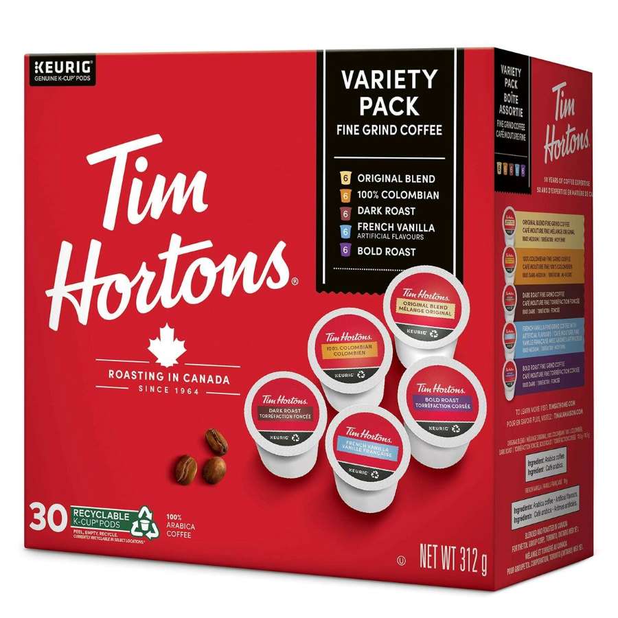 Tim Hortons Variety Pack, Keurig Kcup Coffee Pods, Box of 30 Kcups Shopee Philippines