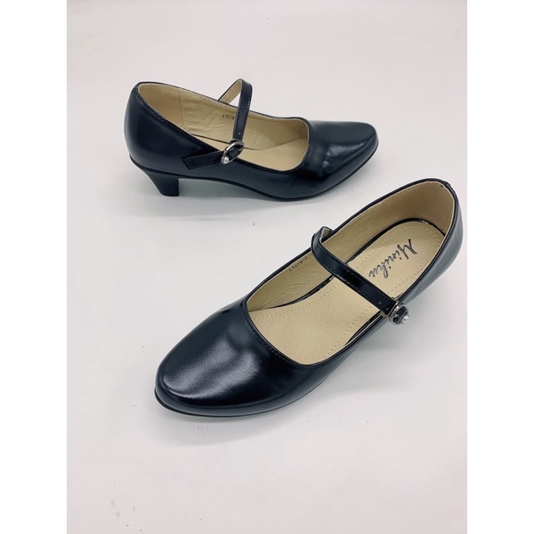 black School office ladies heels Shoes(add 1size ) | Shopee Philippines