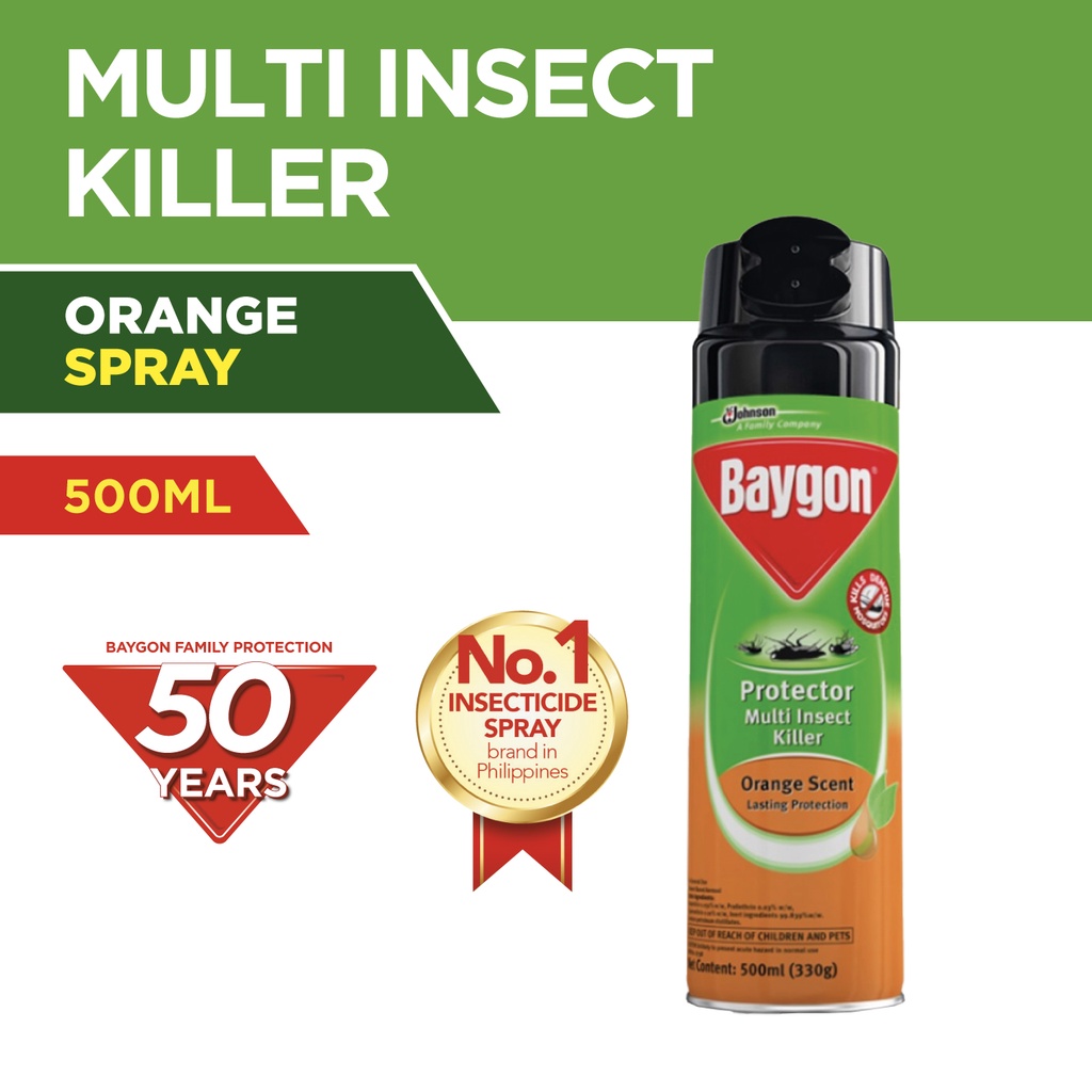 Baygon Protector Multi Insect Killer 500ml Shopee Philippines