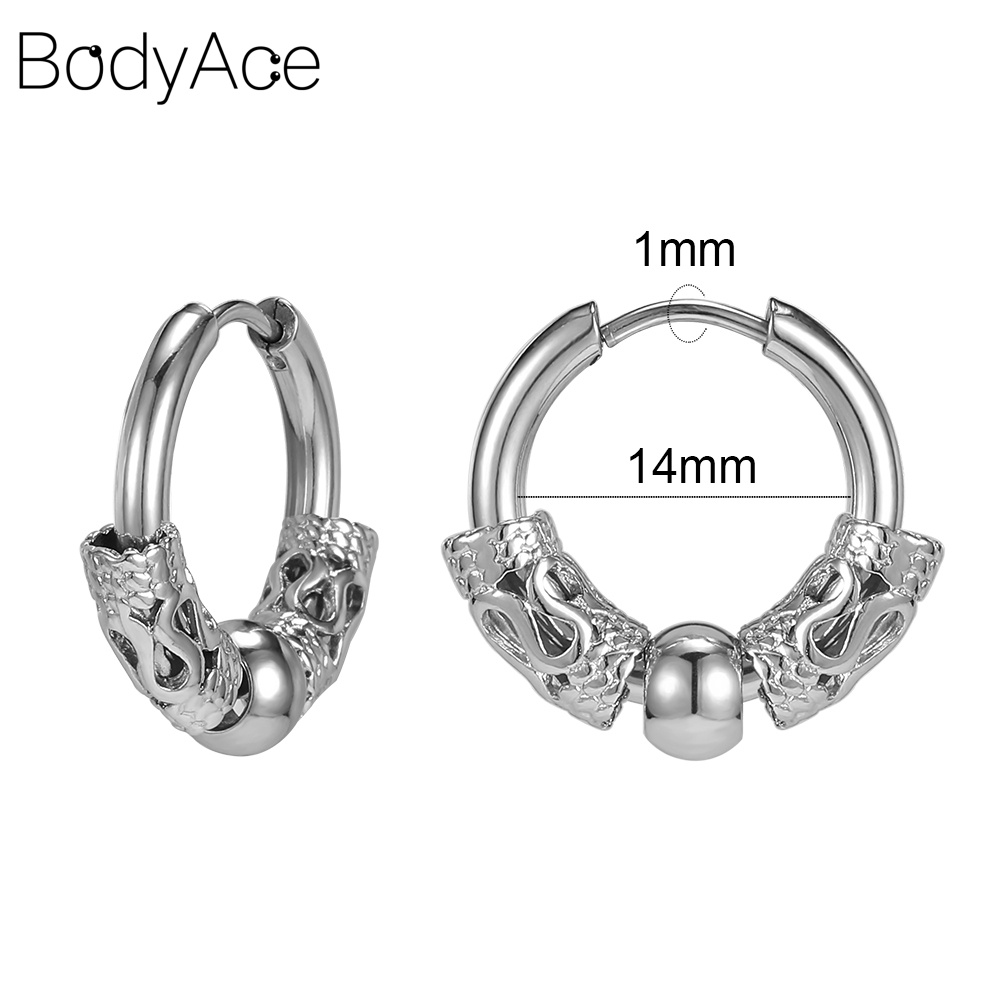 Born From Rock✩Nut Wave Earring Left