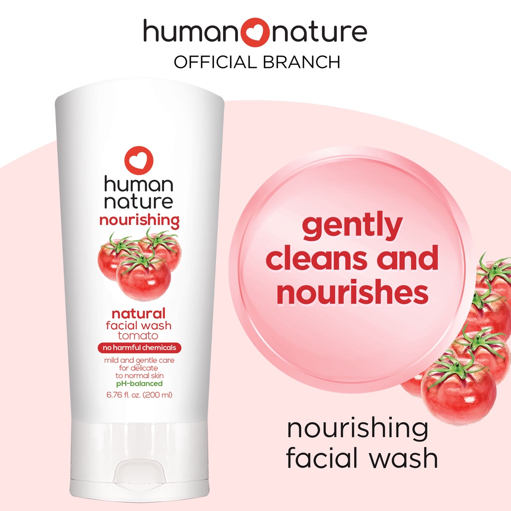 Human Nature Nourishing Facial Wash pH Balanced For Delicate To Normal Skin Mild And Gentle