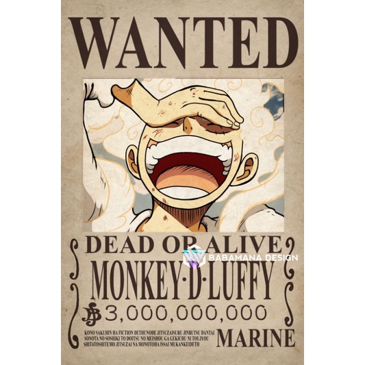 One PIECE] ONE PIECE BOUNTY POSTER+Latest Frame Wall Decoration Wanted ...