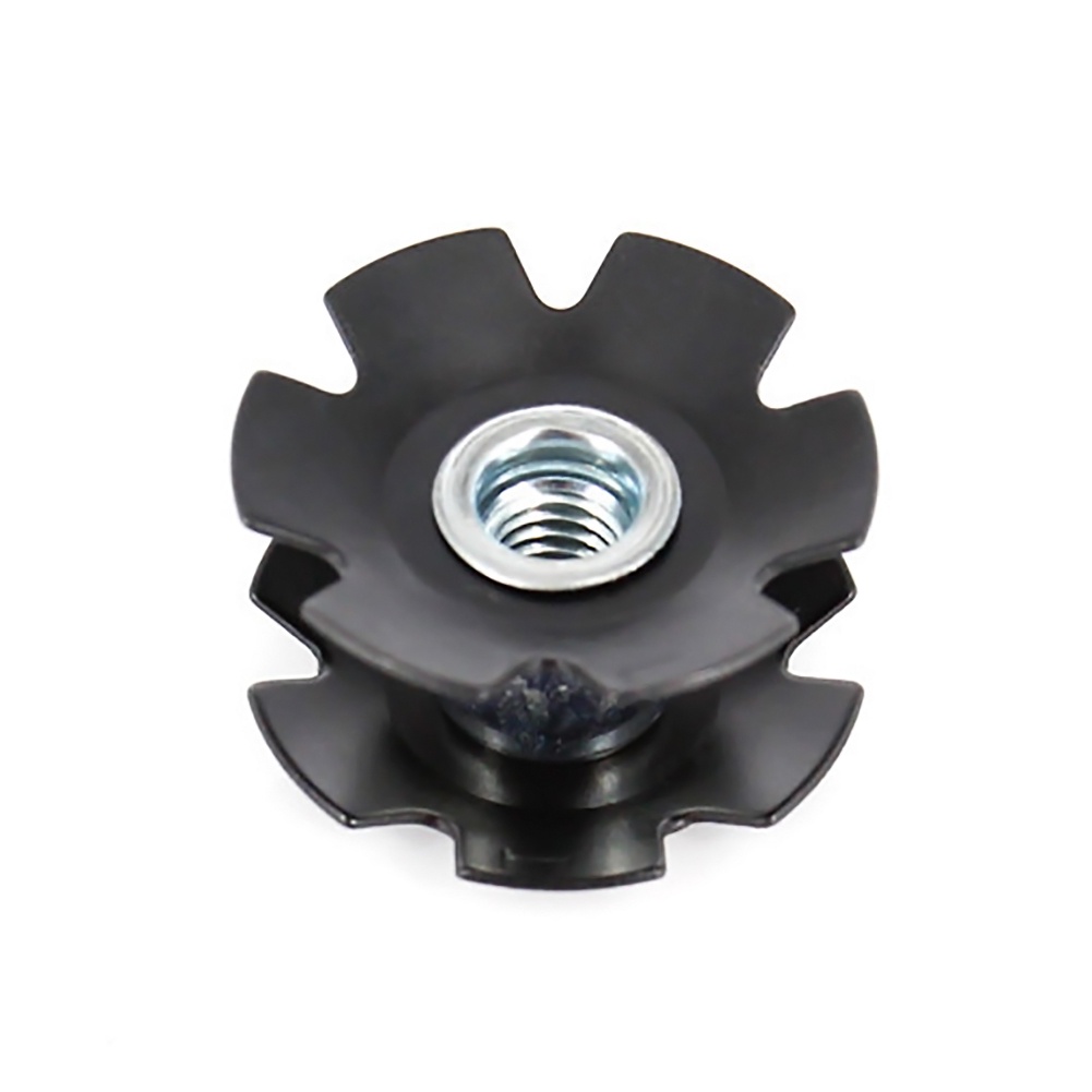 28.6mm Bike Flanged Star Nut Front Fork Mount Core Black Steer Tubes