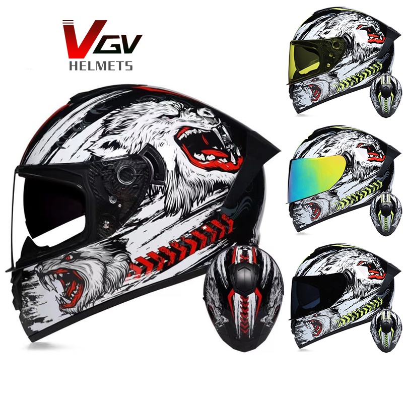 In Stockvgv Helmet With Icc Helmet Full Face Legit Motorcyle Helmet Classic Helmet Shopee