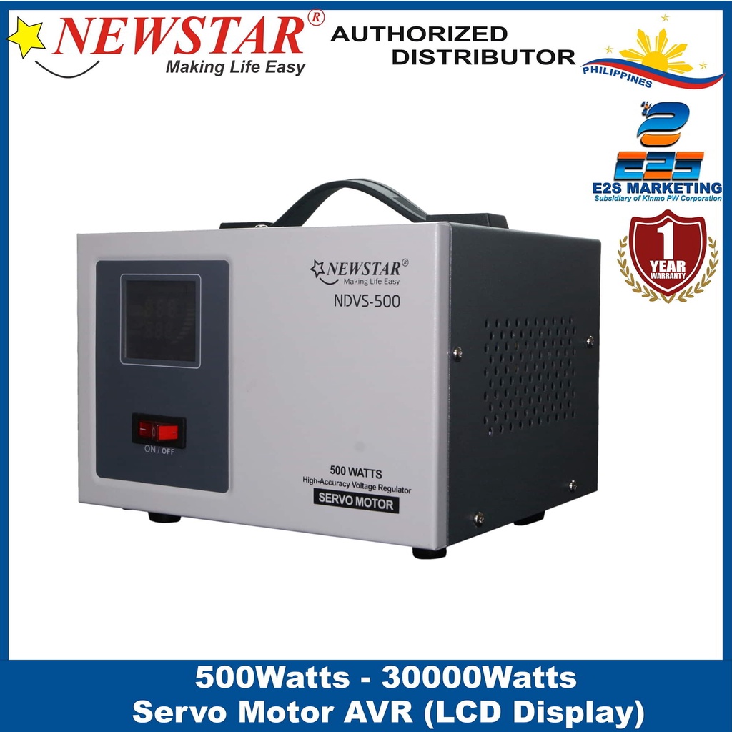 Newstar Servo Motor Type AVR 500W to 2000Watts NDVS500 NDVS2000