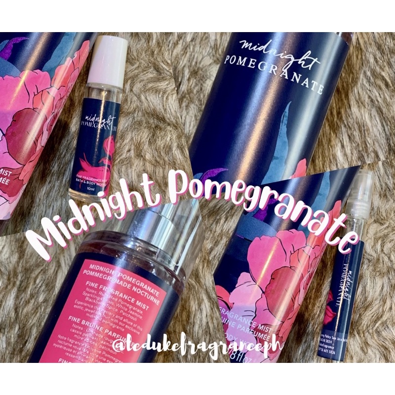 MIDNIGHT POMEGRANATE BATH AND BODY WORKS DECANT 10ml Shopee Philippines