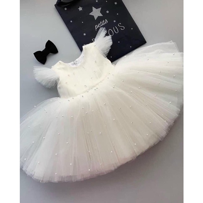 Little Girl Princess Dress Puff Sleeve Birthday Dress