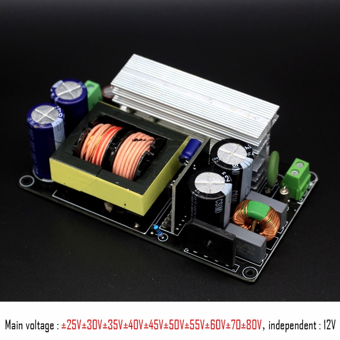 LLC power amplifier switching power supply finished board 600W dual ...