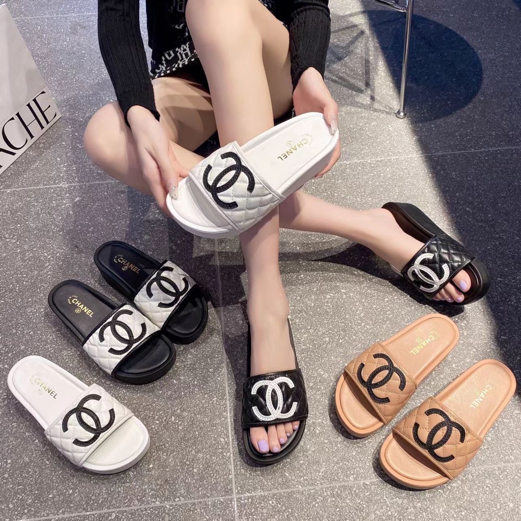 Chanel sale slides womens