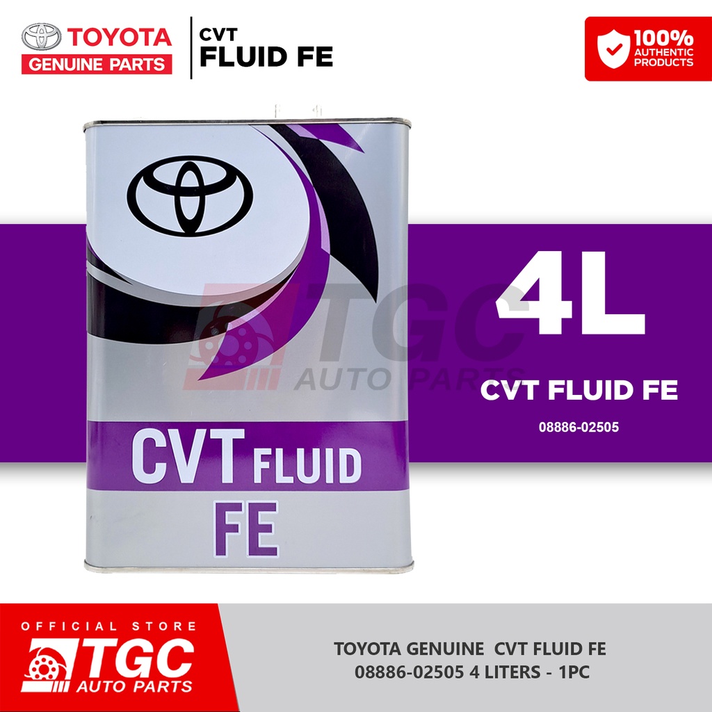 Toyota Genuine Cvt Fluid Fe 08886 02505 4 Liters 1pc Shopee Philippines