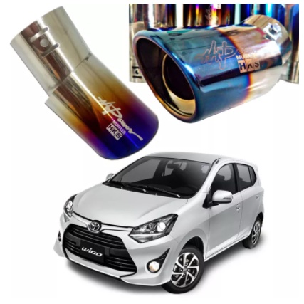 Universal Wigo Gen1 Gen2 and Gen3 HKS Burned Muffler Tip Bended 2.5 ...