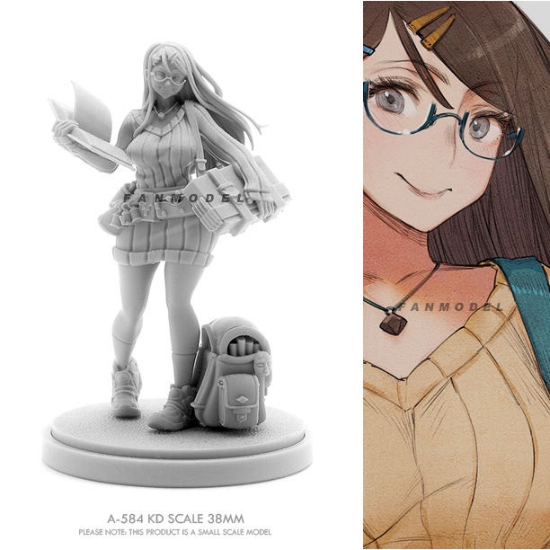 38mm Garage Kit Resin Gray Model (Unassembled, Unpainted) A584