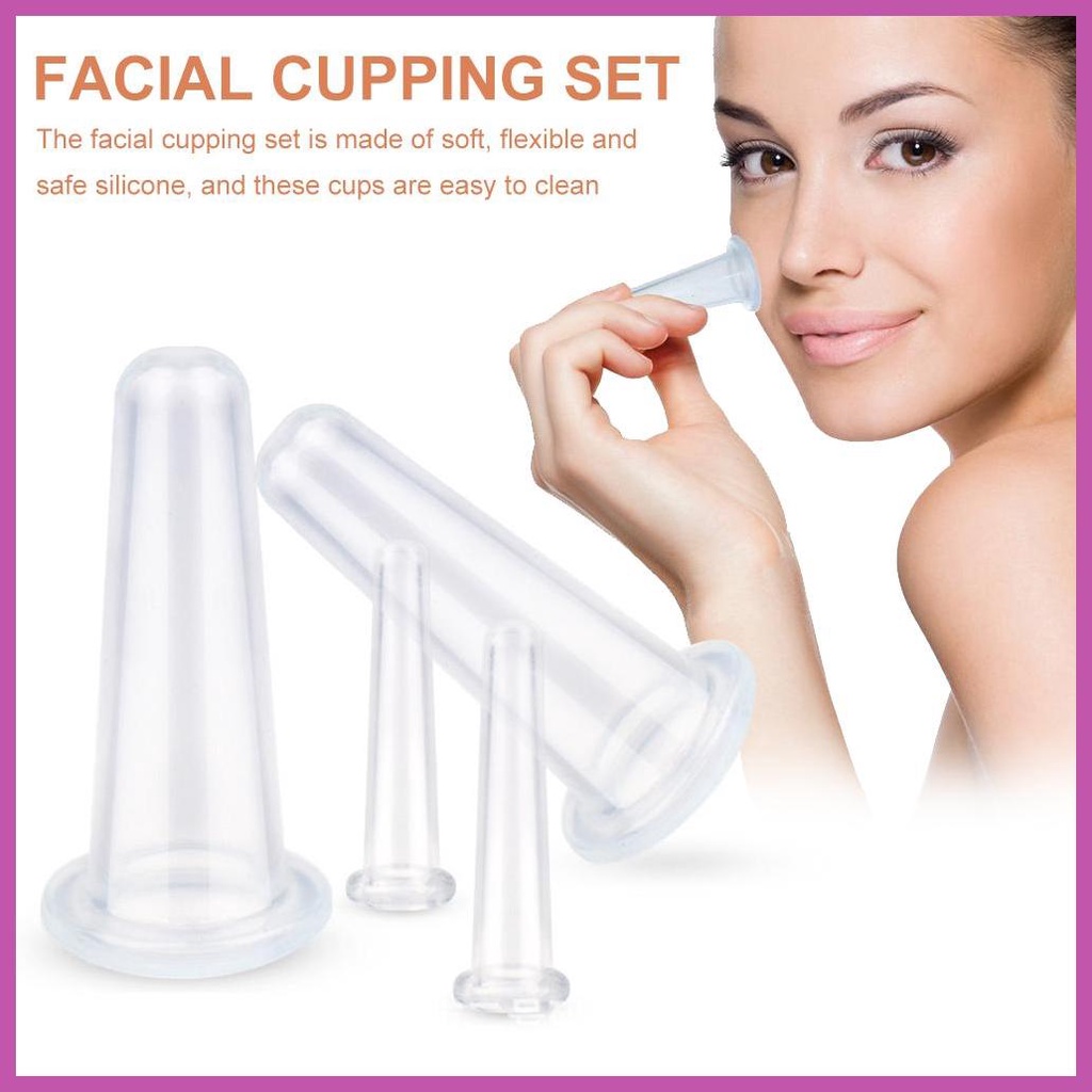 Silicone Body Massage Cup Set Silicone Cupping Sets with Brush 7Pcs Eye