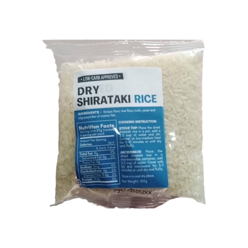 Dry Shirataki Rice Low Carb Approved Shopee Philippines