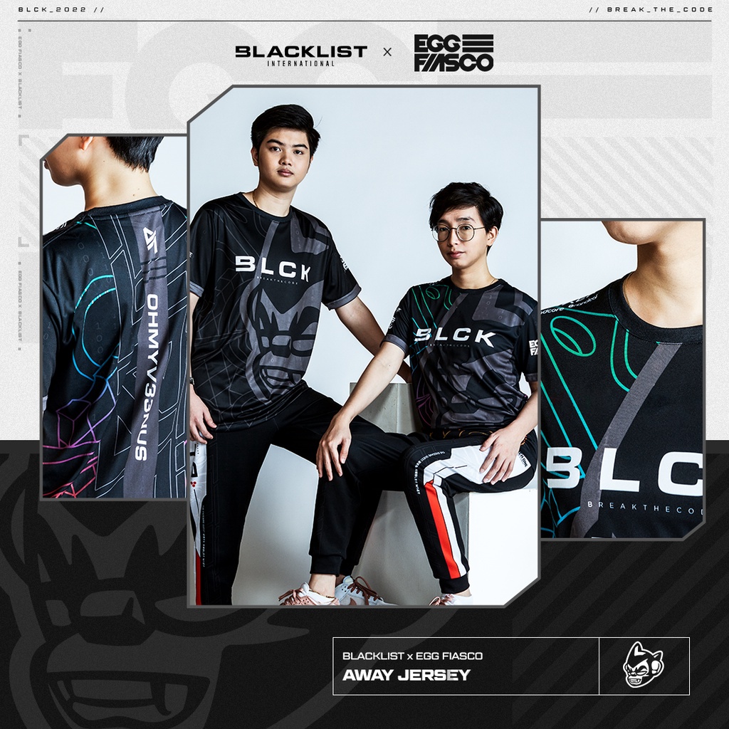 S10 Blacklist International x EGG FIASCO Jersey (Away) | Shopee Philippines