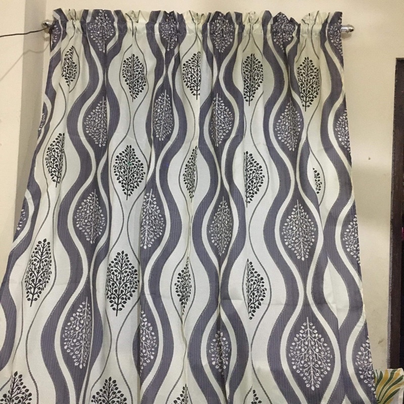 SYLVIAWAVE NO RING CURTAIN | GEENA FABRIC | Shopee Philippines