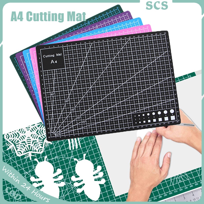 Self Healing PVC Cutting Mat A4 Doublesided Gridded Rotary Cutting