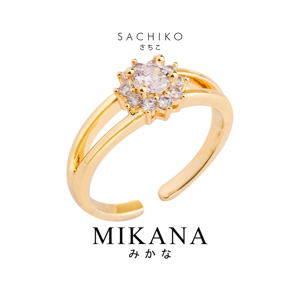Mikana Promise Ring 14k Gold Plated Sachiko Ring Accessories Jewelry ...
